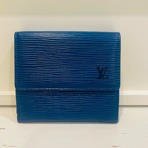 Vintage Louis Vuitton Elise Wallet – Toledo Blue Epi Leather